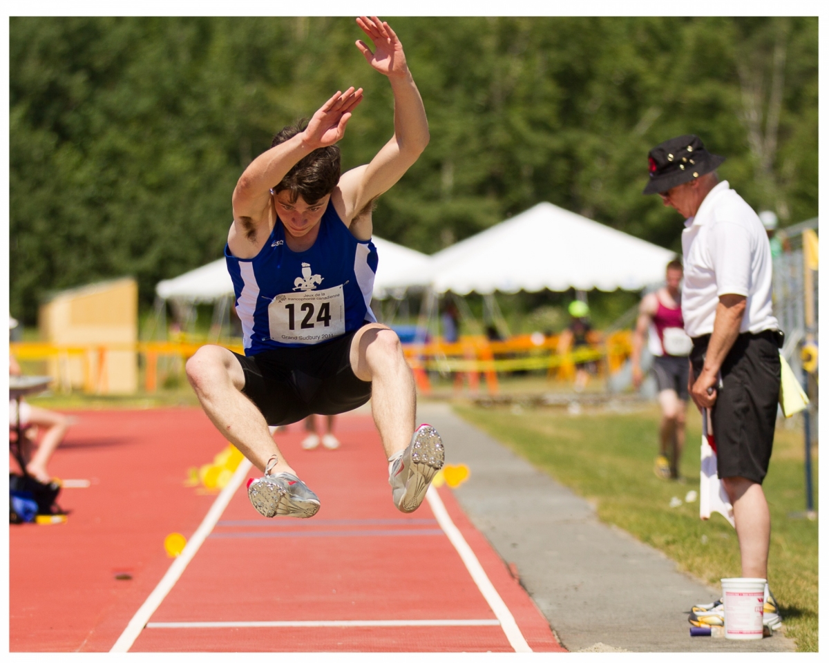 2011 athlétisme sport saut longueur québec gars